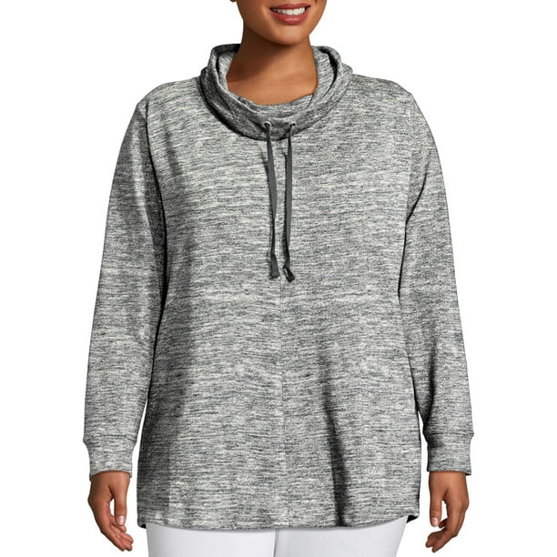 Just My Size Cowl-Neck French Terry Womens Tunic Just My Size Cowl-Neck French Terry Womens Tunic
